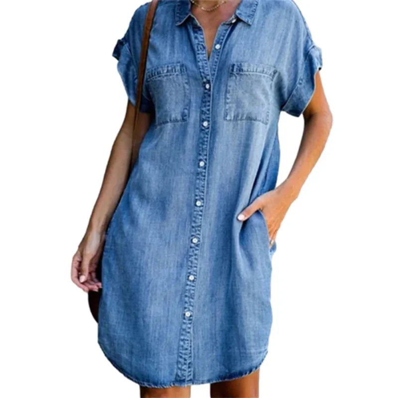 Summer Breeze Collection: 'Dagen' Denim Dress