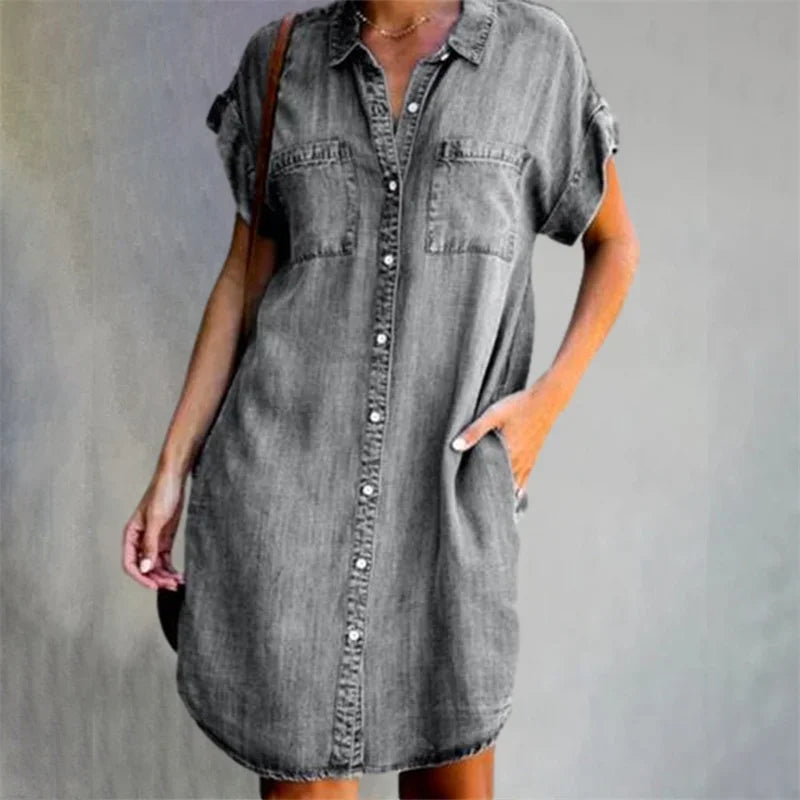 Summer Breeze Collection: 'Dagen' Denim Dress