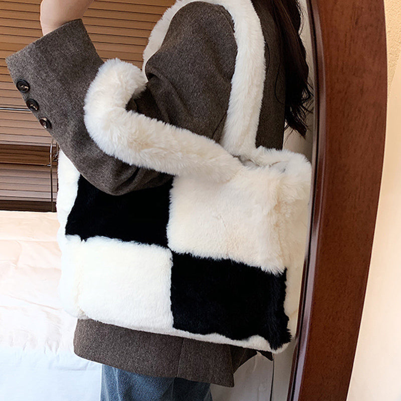 Sac à main en peluche Dante | Élégant accessoire d'hiver pour femmes