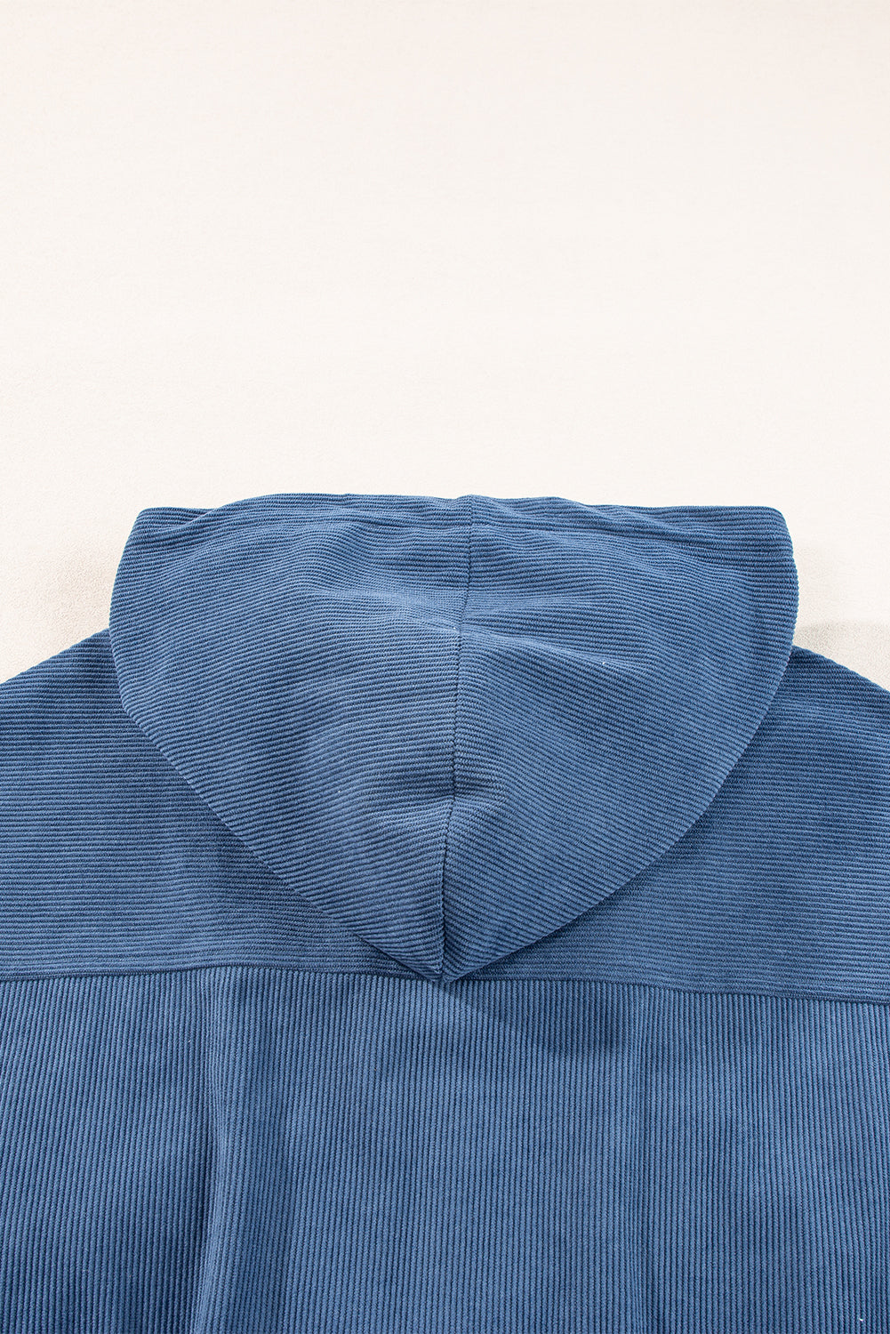 Veste Teal à Capuche avec Cordon de Serrage et Zip