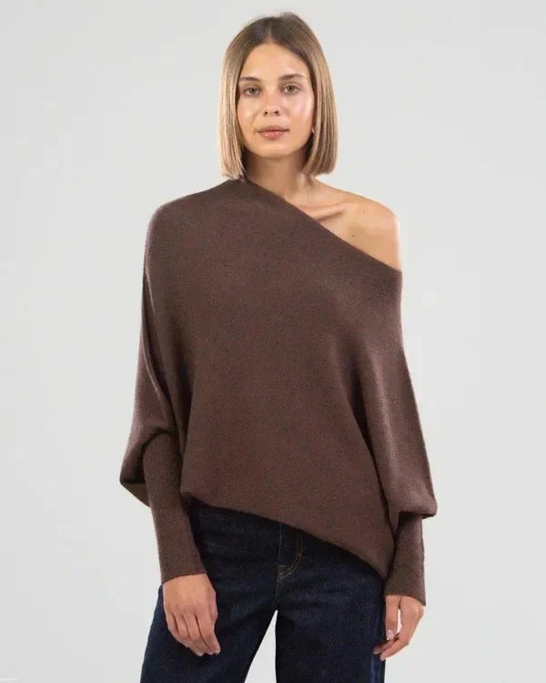 Paulina Off-Center Draped Pull