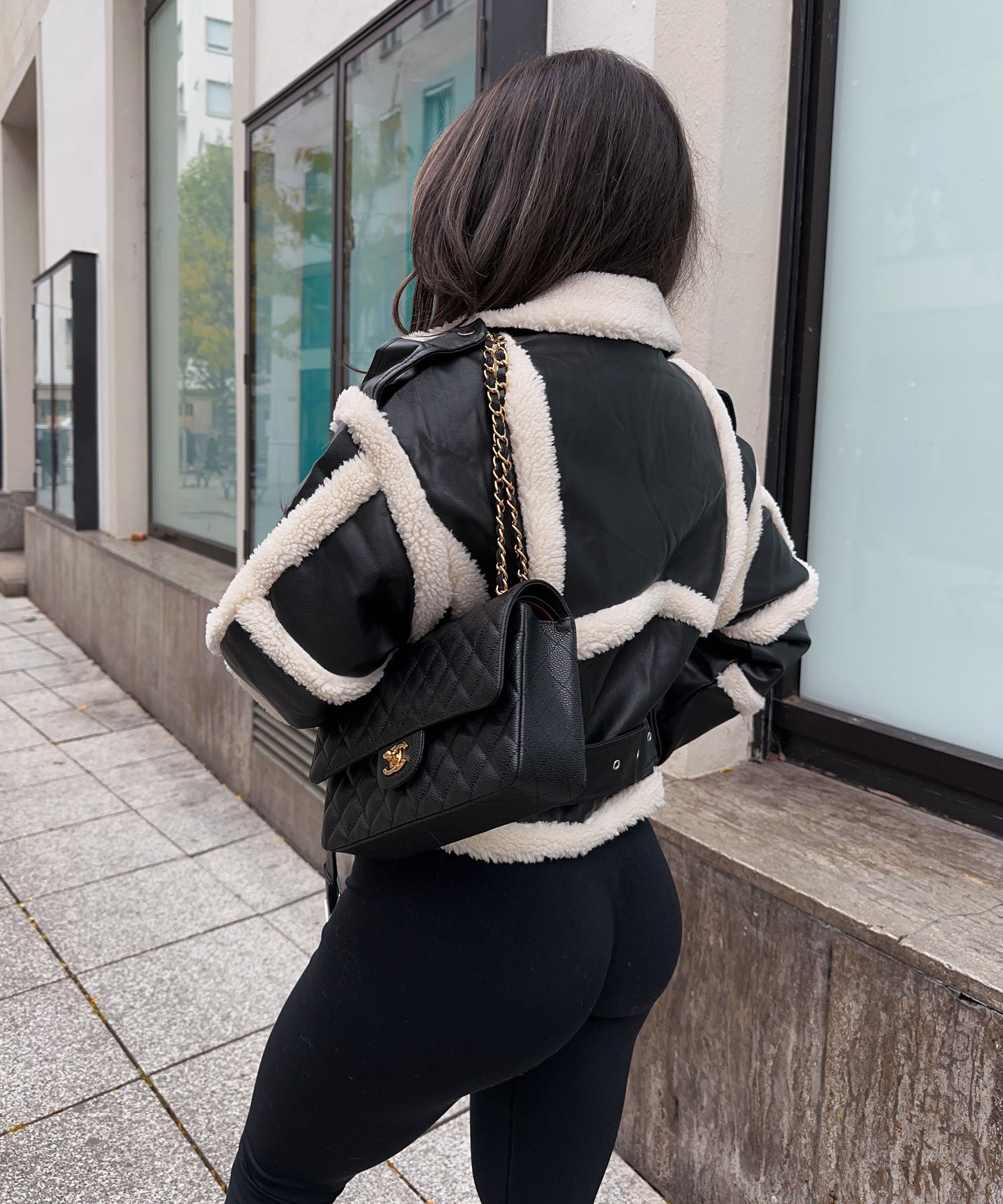 Veste Teddy Noire Daria