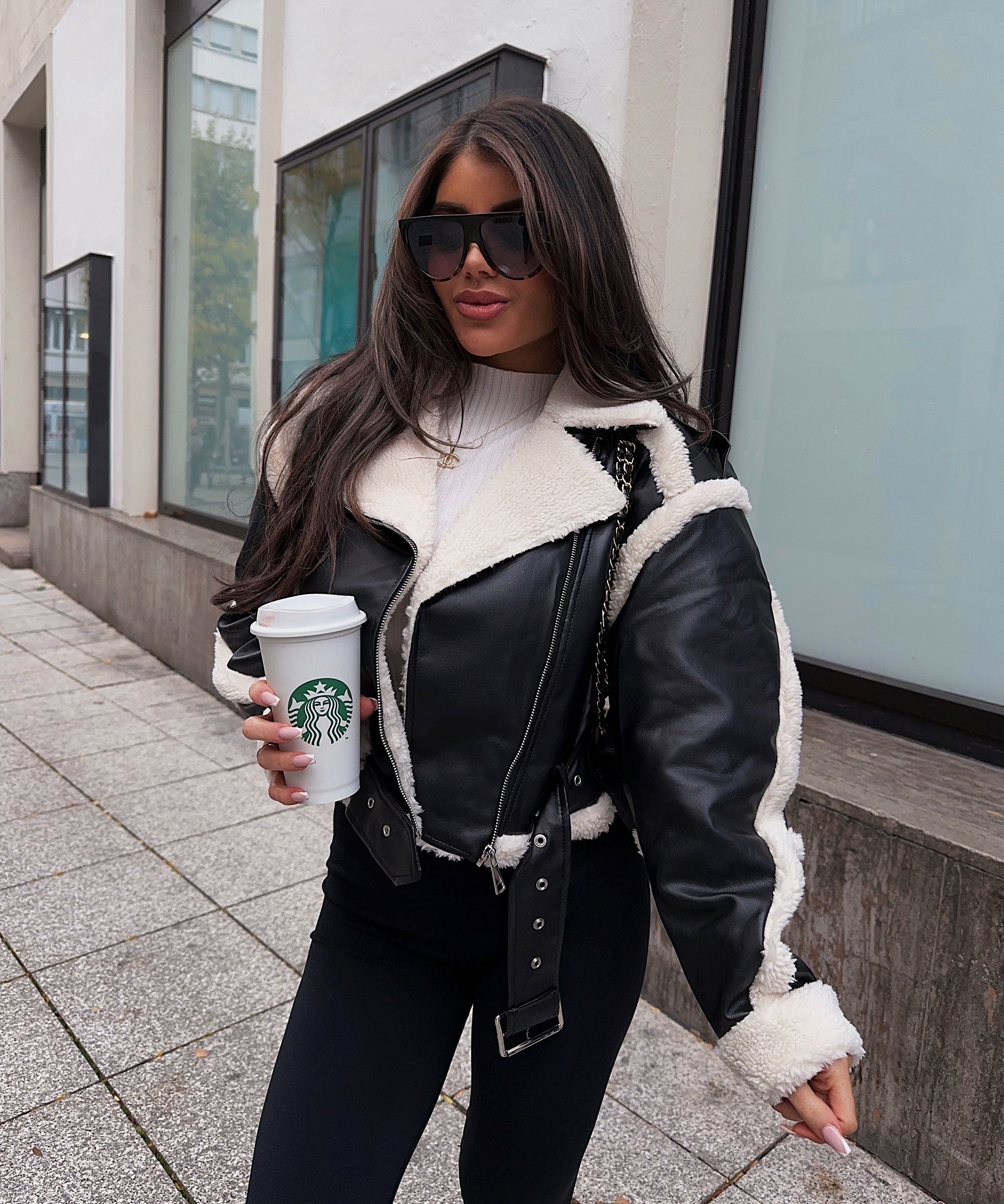 Veste Teddy Noire Daria