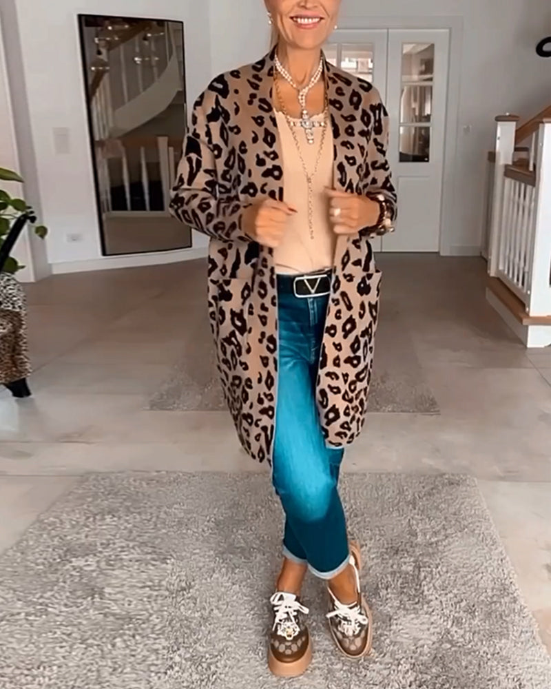 Léopard Print Cardigan