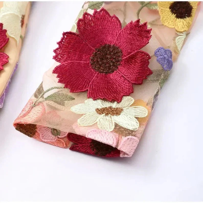 Unique Artisan Floral Dress