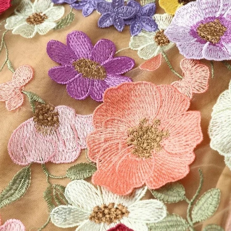 Unique Artisan Floral Dress