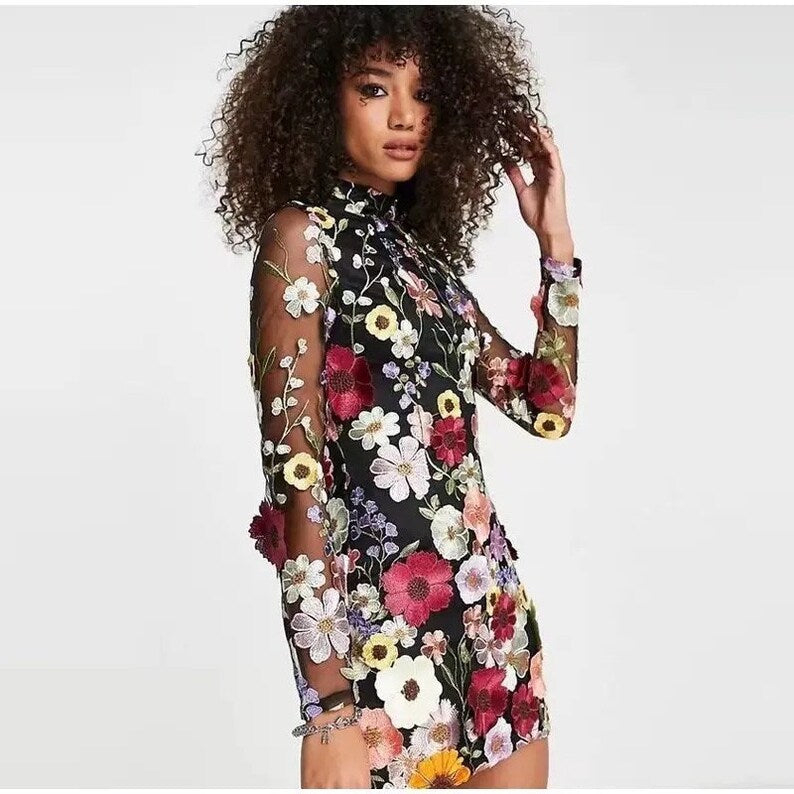 Unique Artisan Floral Dress
