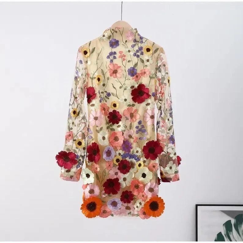 Unique Artisan Floral Dress