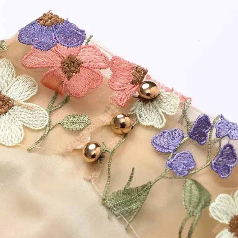 Unique Artisan Floral Dress