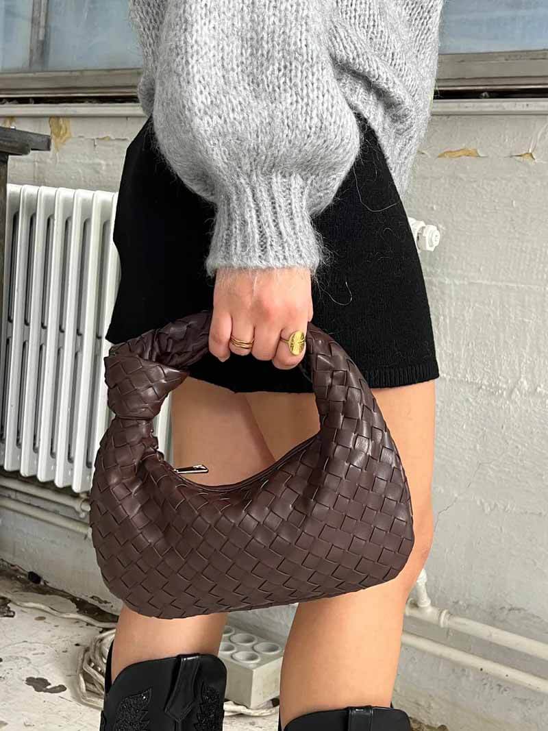 Chic Sac à Main au Design Tissé