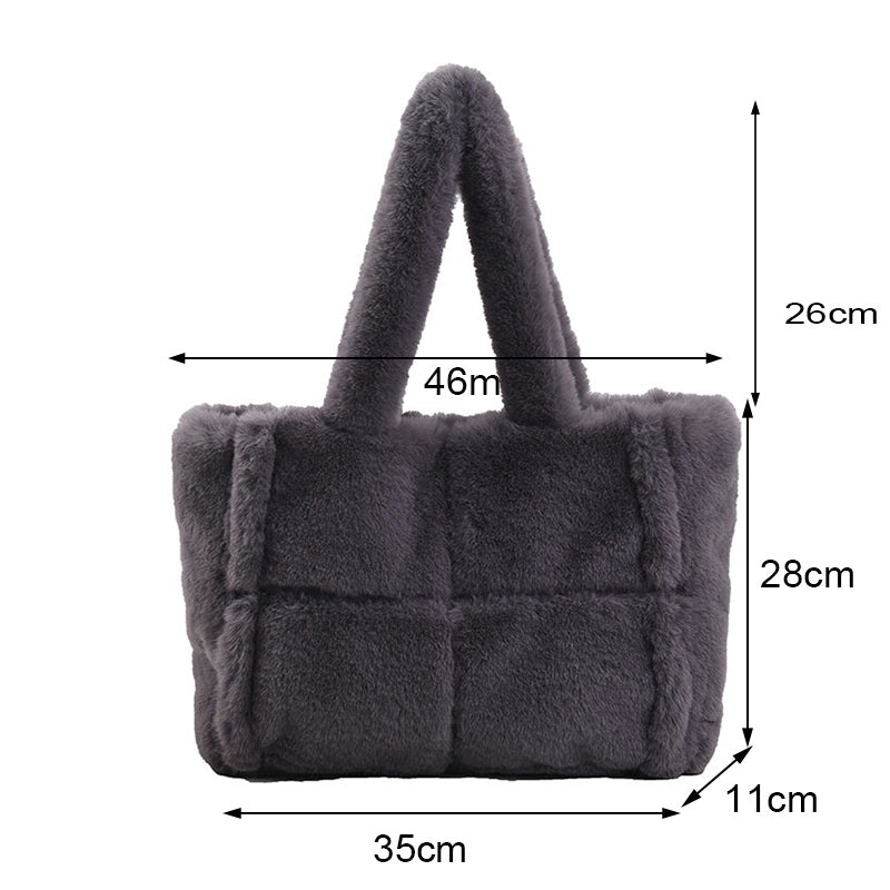 Sac à main en peluche Dante | Élégant accessoire d'hiver pour femmes